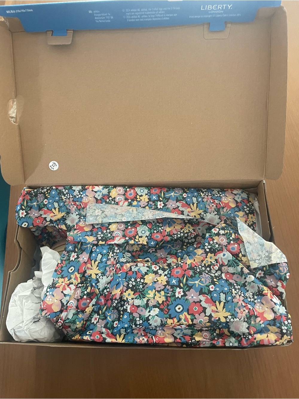 NWT adidas x Liberty of London Gazelle Black Floral Platform Sneakers - Picture 5 of 6
